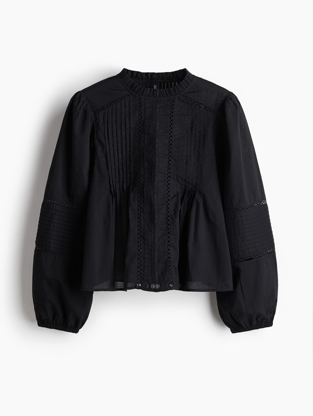 H&M. Divided Cotton Nuntucket Sleeve Top